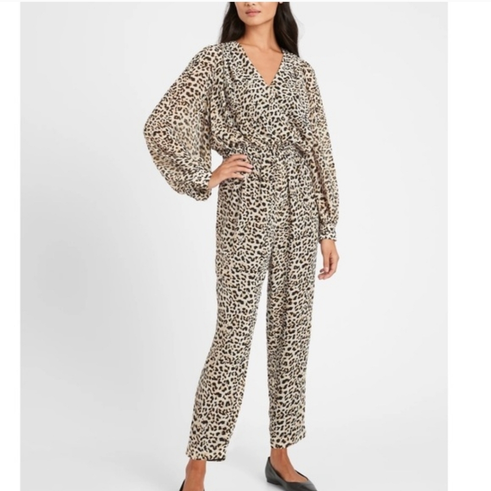Banana Republic Animal Print Jumpsuit